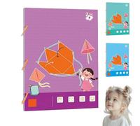 Pull String 3D Geometry Learning Book, Geometry for Beginners with 9/12/15 Solids Geometric Models, Braided Rope Design, Folding Geometric Shape Learning Toy for Kids Ages 4-12 (9 Geometric Models)