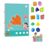 Pull String 3D Geometry Learning Book,Insegnare Formula di Volume e Superficie, Giocattolo Boutiquefortun con Solidi 9/12/15, Giocattolo Geometria 3D String Per bambini (B)