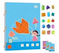 Pull String 3D Geometry Learning Book - Interactive Educational Toy with 9/12/15 Solids, Braided Rope Design for Kids 5-12, Teaches Volume & Surface Area Formulas (#3)