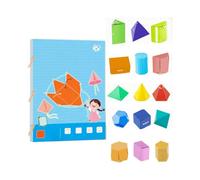 Pull String 3D Geometry Learning Book, Interactive Pull-String Geometry Learning Kit with Pop-Up Models, Volume & Area Exploration, 15 Models