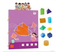 Pull String 3D Geometry Learning Book, Pull String 3D Geometria Learning Book, Libro di apprendimento per insegnamento, volume e superficie, giocattolo Boutique fortun con 9/12/15 solidi, geometria