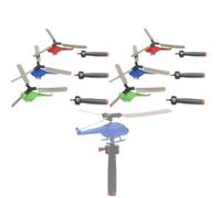 Pull String Helicopter Toy 6pc - Flying Båmboo Dragonfly | Kids Party | Pull-string Propeller Launches Flying Fun-6-pack For Classroom Prizes, Party Favors & Outdoor Active Play