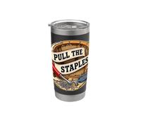 PULL THE STAPLES Rivestimento seduta Laboratorio Bicchiere termico in acciaio inox doppia parete