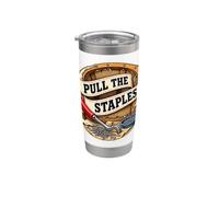 PULL THE STAPLES Rivestimento seduta Laboratorio Bicchiere termico in acciaio inox doppia parete