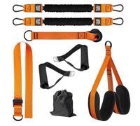 Pull-Up Assist Belt Resistance Bands Set | Indoor Outdoor Fitness Training Kit | Nylon & Natural Rubber, 570g | Home Gym Workout For Arms, Shoulders, Chest, Back & Core
