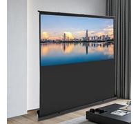 Pull-up Proiettore Tela 80 Pollici 16:9 Mobile Business and Home Cinema Proiettore Portatile 4K e 8K Ultra Proiettore Schermo Proiettore da Pavimento Schermo 170x100 cm Nessun Montaggio richiesto