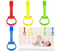 Pull Up Rings Play Pen, Piece Walking Helper, 9.06 x 3.54 x 0.98 Inches, Safe Ergonomic Design, Easy Grip Handles for Nursery Exercise and Motor Skill Development (multicolor)