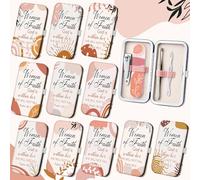 PullCrease Set da 10 pezzi regalo cristiano per donne, versi biblici, scrittura, manicure, set per manicure, scrittura, floreale, in acciaio inox, regalo religioso per insegnanti, madri, impiegate (12