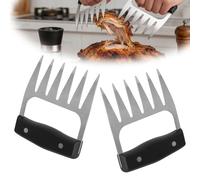 Pulled Pork Artigli per Carne, Artigli per Barbecue a Forma di Orso, Accessori per Barbecue Affumicati in Acciaio Inox, Attrezzi Barbecue Claws, Set di Artigli Pulled Pork per Cuochi Amanti Barbecue