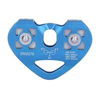 Pulley per arrampicata a doppia puleggia - carico ad alto carico da 25kn, premium 7075 Aviazione in alluminio, design a forma di cuore per sicurezza stabile, alpinismo e uso di (type 3)