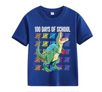 Pulli Top 100th Day of School Celebration for Girls and Boys Kids T Shirts Fun Colorful Numbers 13 Boy, Blu scuro, 6-7 Jahre