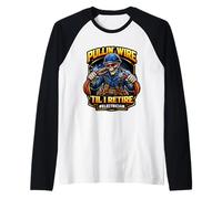 Pullin Wire TIL I Ritirare Divertente Elettricista Elettricista Lavoratore Elettr Maglia con Maniche Raglan