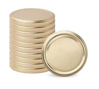 Pullmer Coperchio per bicchieri da 66 mm, tappo a vite, coperchio Twist-Off (oro, 100 pezzi)