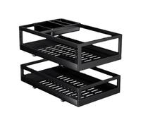 PullOut Kitchen nizer Armadio angolare portaspezie sotto il lavandino Soluzione di archiviazione espandibile Home nizer per cucina e dispensa Salvaspazio Cucina nization