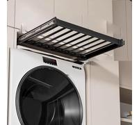PullOut - Rastrelliera per pantaloni estensibile, regolabile sopra la lavatrice, per risparmiare spazio, 4560 cm, per una lavanderia efficiente