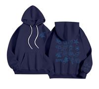 Pullover a Collo Alto Donna Hoodie Blu Leggere Taglie Elegante Over Blocchi Bot Y2k Harbor Yoga Bellissime Flanella università Giacca Ciambella Acceso Barchetta Sito
