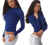 Pullover A Righe Da Donna Slim-Fit Stretch Skinny Multicolore 34 36 38