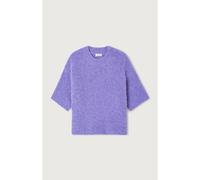 Pullover ampio a girocollo, a maniche corte, ZOLLY Viola M/L Tinta unita