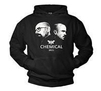 Pullover Breaking Bad Nero - Chemical Bros - Felpa Uomo con Cappuccio - Maglietta Maniche Lunghe L