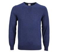 Pullover Casual Fit Da Uomo Blu Unicolore 0151 11 19