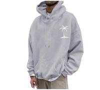 Pullover con cappuccio da uomo, a maniche lunghe, con cappuccio, leggero, sciolto, casual, per autunno e inverno, felpa con cappuccio oversize pullover termico in pile capispalla tinta unita