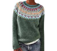 Pullover da donna casual primavera a buon mercato felpe a maniche lunghe a maglia vintage caldo top autunno felpa di grandi dimensioni spesse basic tunica oversize leggero casual pullover, Gn2, 5XL