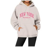 Pullover da Donna Primavera Autunno Sweatshirt Classico Oversize 2025 Maglietta Oversized vestibilità Ampia Comfort Giacca Elegante Manica Lunghe Felpe Taglie Forti Sweater Hood Invernale