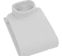 Pullover da uomo a collo alto a maniche lunghe elasticizzato casual top progettato per un comodo strato sotto i capispalla (XL bianco)