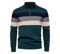 Pullover da uomo con mezza zip foderato in pile pullover a collo alto caldo maniche lunghe pullover colletto rialzato maglione da uomo pullover con mezza zip colletto rialzato felpa termica invernale