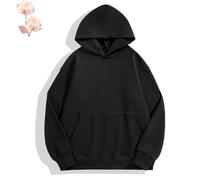 Pullover da Uomo in Cotone Oversize con Cappuccio Pesante e Tasca Marsupio | Pullover con cappuccio, vestibilità comoda, tasca frontale a marsupio, jeans e jogger pronti