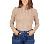 Pullover Donna a Collo Alto in Maglia Fine. Maglione Casual a Maniche Lunghe per l'inverno e l'Autunno. Taglia M