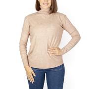 Pullover Donna a Collo Alto in Maglia Fine. Maglione Casual a Maniche Lunghe per l'inverno e l'autunno. Taglia M