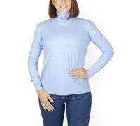 Pullover Donna a Collo Alto in Maglia Fine. Maglione Casual a Maniche Lunghe per l'inverno e l'autunno. Taglia M