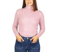 Pullover Donna a Collo Alto in Maglia Fine. Maglione Casual a Maniche Lunghe per l'inverno e l'Autunno. Taglia L