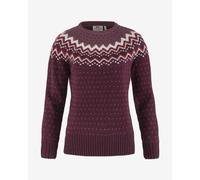 Pullover Fjällräven Övik Knit manica lunga granata donna - L