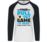 Pullover Fuori Gioco Divertente Offensiva Padri Giorno Uomo L/S Baseball Maglia