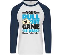 Pullover Fuori Gioco Divertente Offensiva Padri Giorno Uomo L/S Baseball Maglia