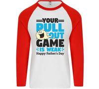 Pullover Fuori Gioco Divertente Offensiva Padri Giorno Uomo L/S Baseball Maglia