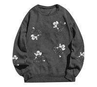 Pullover Giallo Donna Pullover Lunghe Natale Leggera Invernale Rombi Attillata Semplice Leggero Larga Serpeverde Femminili Etniche università Felponi Ad Dentro Santa Mbappe