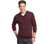 Pullover In Maglia Jacquard A V Herringbone In Merino Per Uomo Club Room