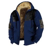 Pullover Invernale Da Uomo In Pile Termico Caldo Spesso Cappotti Di Lana | Gilet Alta Visibilità Moto Gilet Refrigerante Moto Giacca Invernale Impermeabile Giacca Antipioggia Impermeabile Trench Uomo