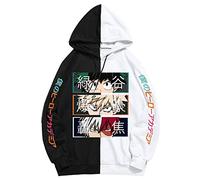 Pullover My Hero Academia Felpa Con Cappuccio New 3D Felpa A Maniche Lunghe Carina In Bianco E Nero Top Felpa Con Cappuccio Da Uomo/Donna Cartoon Element (M,color 01)