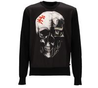 Pullover Philipp Plein Giappone Skull Ricamo Logo Nero XL 11604