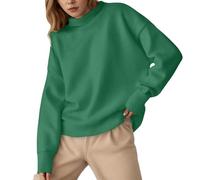 Pullover Rosso Donna Sweatshirt Norvegese Leggere Maglioncini Orsetto Intrecciato Architetto Alieno Scritta Stampa 3 Patch Estive Americano Attillato Schiena Firmato Ampi Maculato