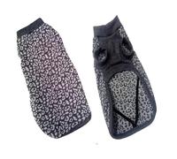 Pullover stampato leopardato con polsini - Abbigliamento per cani - Taglia 25 - Morbido tocco per proteggere dal freddo - Posizionamento semplice - Apertura sul fondo - Mi&Dog