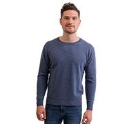 Pullover | Sweater | Maglione a Girocollo da Uomo 100% Cachemire (Blu/Jeans, XL)