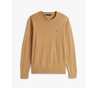 PULLOVER TOMMY HILFIGER MW0MW39999 CON BANDIERA RICAMATA SUL PETTO. SAFARI