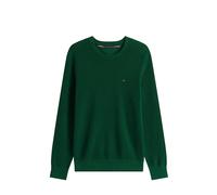 PULLOVER TOMMY HILFIGER MW0MW39999 CON BANDIERA RICAMATA SUL PETTO. VERDE