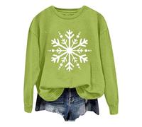 Pullover Top da Donna,Maglia Girocollo Maniche Lunghe Pollover Felpa Casual Felpe Donna Firmate Tinta Unita Cappotto Lungo dal Taglio Outdoor Moda 2025