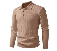 Pullover Uomo Invernale - Maglione Lavorato a Maglia con Collo a Scialle Morbido e Caldo Maglione Invernale Casual Comodo e Spesso Capospalla alla Moda (Coffee XL)